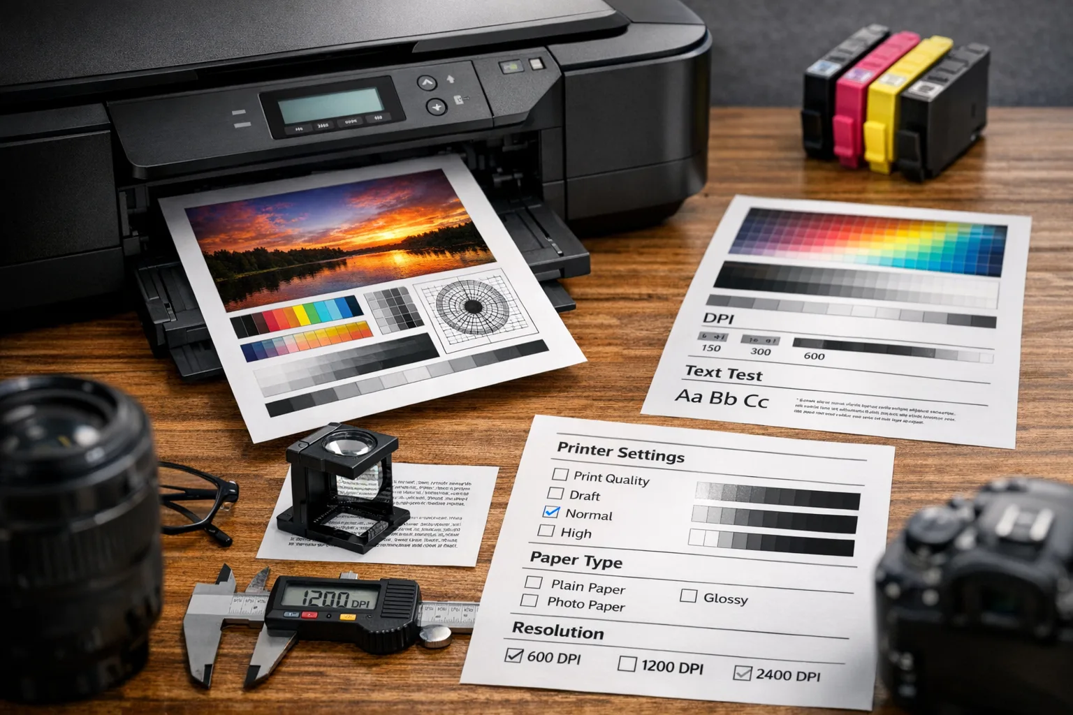 Druckqualitaet verbessern: Einstellungen bei Tintenstrahldruckern verstehen