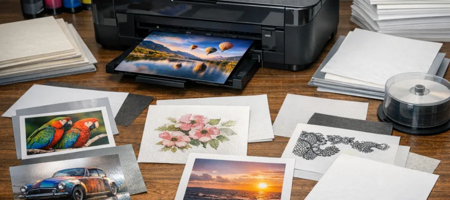 Wie man mit dem Tintenstrahldrucker spezielle Papiersorten richtig bedruckt