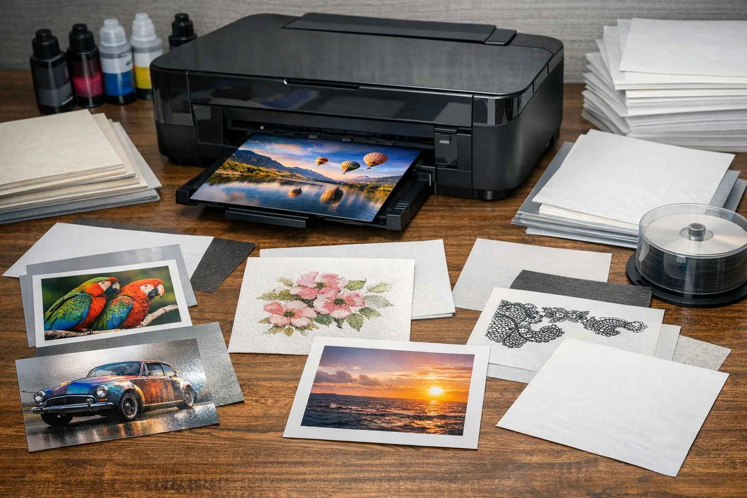 Wie man mit dem Tintenstrahldrucker spezielle Papiersorten richtig bedruckt
